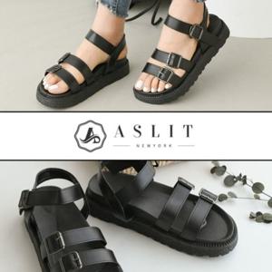[애슬릿] 키높이 통굽 벨트 스트랩 스포티 샌들 4cm