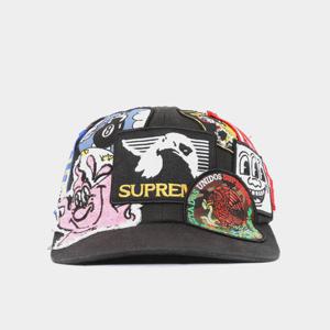 슈프림 멀티 패치스 6패널 공용 캡 SS25H57 BLACK
