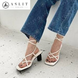 [애슬릿] 여성 글래디에이터 쪼리 레이스업 샌들 힐