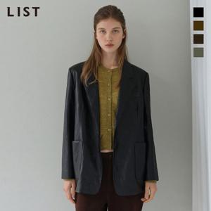 [리스트] 페이크 레더 싱글 테일러드 자켓_TWWJKP72020