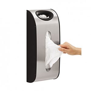 [심플휴먼][Simplehuman]심플휴먼 비닐봉지디스펜서 벽걸이 실버 / SPH-KT1166