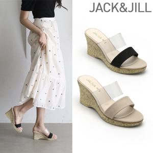 잭앤질 웨지힐 누드샌들(JB3366)