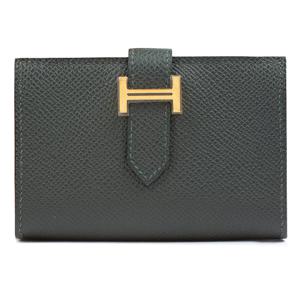 에르메스 베안 카드지갑 금장 vert fonce H039806CC67