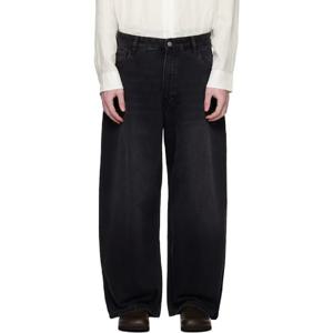 25 FW 스튜디오니콜슨 남성 블랙 파올로 데님 진 252608M186004