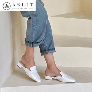 [애슬릿] 여성 스트랩 체인 사무실 뮬 블로퍼 2cm