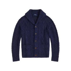 25 FW 폴로 랄프로렌 케이블 니트 숄 칼라 가디건 710P02704001 TP440791874