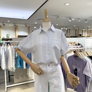 [에잇컨셉] 자수프린트 카라 셔츠 C25G7FNB039