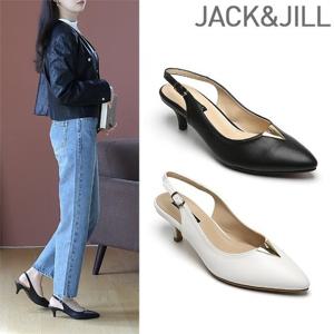 잭앤질 5cm 골드 브이 슬링백(JB3326)