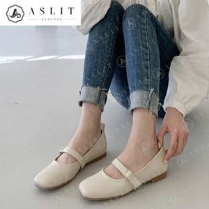 [애슬릿] 데일리 사각 코 여자 메리제인 플랫 슈즈