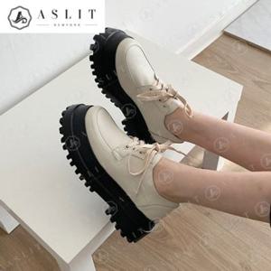 [애슬릿] 발 편한 여성 키높이 옥스포드 로퍼 6.5cm