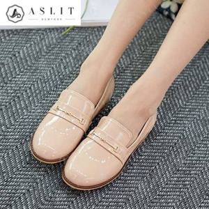 [애슬릿] 여자 에나멜 비죠 스트랩 청키 로퍼 2.5cm