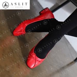 [애슬릿] 여성 스퀘어 리본 키높이 플랫 슈즈 2cm