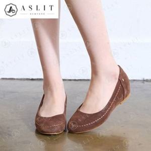 [애슬릿] 안감 퍼 베이직 키높이 플랫 슈즈