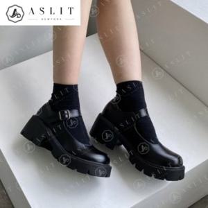 [애슬릿] 여자 에나멜 키높이 메리제인 플랫 슈즈