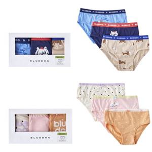 [블루독8-키즈] 택1 네이비 도기삼각3종팬티세트 내의속옷 이너웨어 라운지 두돌선물 초등 25W1051001