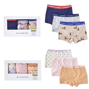 [블루독8-키즈]택1 네이비 도기사각3종팬티세트 드로즈 내의속옷 이너웨어 라운지 두돌선물 초등25W1051002