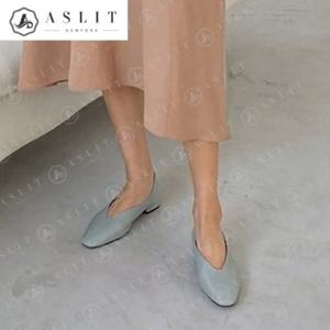 [애슬릿] 데일리 사각 코 베이직 여성 플랫 슈즈