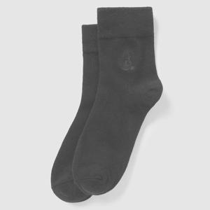 [빈폴] 남녀공용 피케 조직 중목 양말 - 블랙 BE57KTM165 022(여)