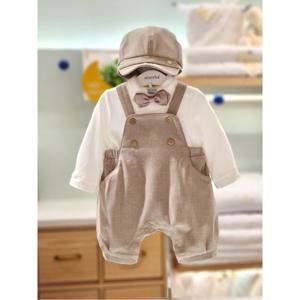 압소바 HK(예쁜아가외출복)가모프 정장오버올 헌팅캡세트(25년가을신상) (2A2521202)