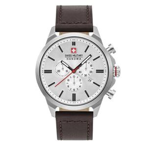 [마션틴트(잡화)][스위스밀리터리하노와] 공식수입 남성 가죽시계 06-4332.04.001