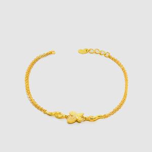 [베티블루] 995 999 24K 순금 하트 하프 나비 여성 여자 7.5g 금 팔찌