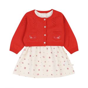 [아가방]웬디원피스세트(가디건)(RED) 01S524059