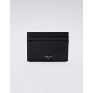 [질스튜어트] 블랙 가죽 로고 2단 카드지갑 JUHO5E147