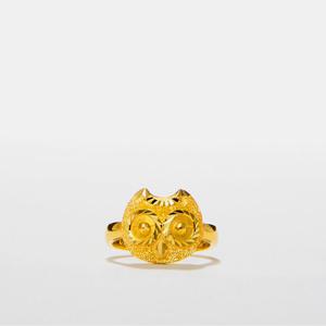 [베티블루] 995 999 24K 순금 너구리 칸쵸 부엉이 여성 여자 11.25g 금 링 반지