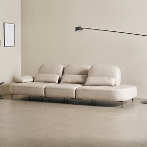 루아르 4인용 이태리 천연통가죽 기능성 스윙 소파 (전체가죽)