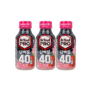 오리온 닥터유 프로 단백질 드링크 40g 딸기 350ml x 3개