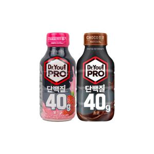 오리온 닥터유 프로 단백질 드링크 40g 딸기+초코 / 350ml