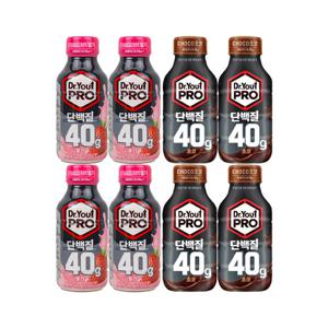 오리온 닥터유 프로 단백질 드링크 40g 딸기 4개 +초코 4개 / 350ml