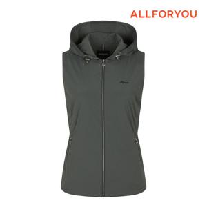 [올포유] 여성 테이프 포인트 후드 집업 베스트 AWVEM7481-190