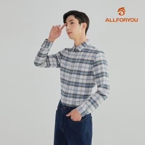 [올포유] [모델착장] 남성 코튼 체크 셔츠 AGBSL7411-102_G