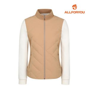 [올포유] 여성 니트 믹스 하이브리드 구스 다운 점퍼 AWDJL9197-509_G