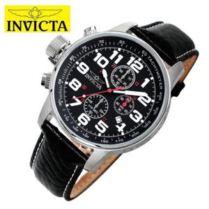 인빅타 I-FORCE LEFTY 남성용 크로노그래프 가죽 손목시계 2770