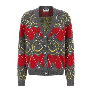 모스키노 스마일리  하트 인레이 가디건 A09245502 1506