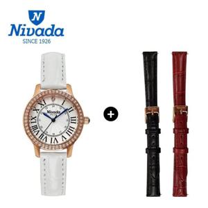 [NIVADA] 니바다 1+2 체인저블 여성용 가죽시계 3015 (3가지연출)