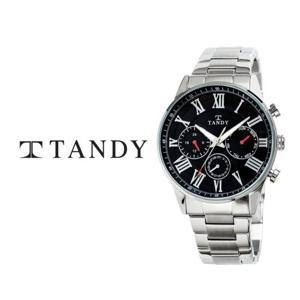 TANDY 탠디 클래식 남성용 멀티펑션 메탈시계 3713 블랙