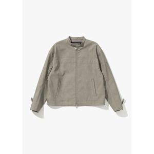 [플랙진]남성 비건레더 남성 바이커 자켓 그레이 PWTF1JKL04U