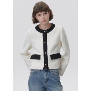 [플랙진]트위드 라인 포인트 자켓(PWTF1JKL16W)