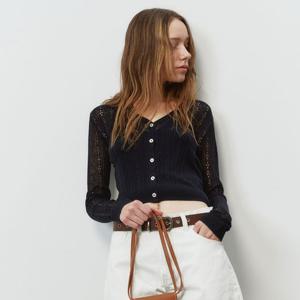 [플랙진]크로셰 니트 가디건(PWTF2CDL26W)