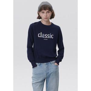 [플랙진]여성 클래식 자카드 로고 니트 (PWTF1NTL35W)