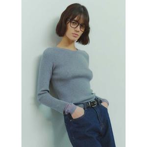 [플랙진]여성 컬러 레이어드 라운드 넥 니트 (PWTF1NTL22W)