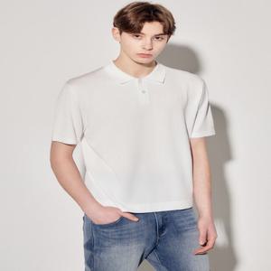 [게스(진)]남성 워셔블 카라 반팔스웨터(MP2S9650)