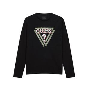 [게스(진)]남성 라운드넥 빅 변형삼각 로고 긴팔티 MM3K2304