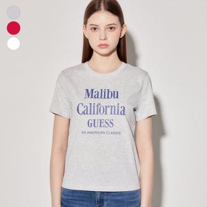 [게스(진)]여성 말리부레터링 반팔티셔츠 YP2K9437