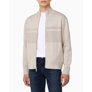 [캘빈클라인 진]남성 릴렉스핏 스트라이프 집업 니트 가디건(4RAB300)