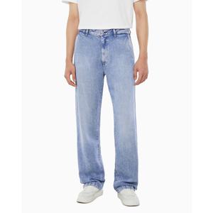 [캘빈클라인 진](4LB741G)남성 배기핏 플리츠 라이트블루 텐셀 데님