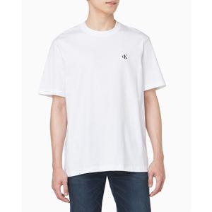 [캘빈클라인 진]남성 CK 이지핏 아카이브 로고 반팔 티셔츠 화이트 4RC275G (4RC275G-YAF)